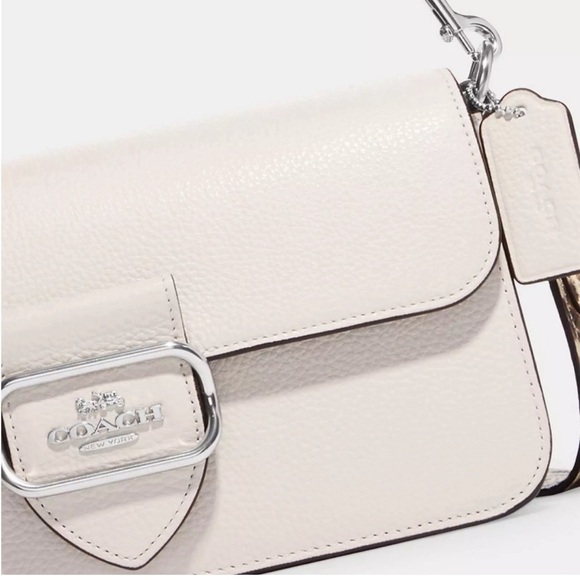 COACH LRG SQUARE XBODY IN CHALK SILVER HARDWARE - Picture 5 of 8